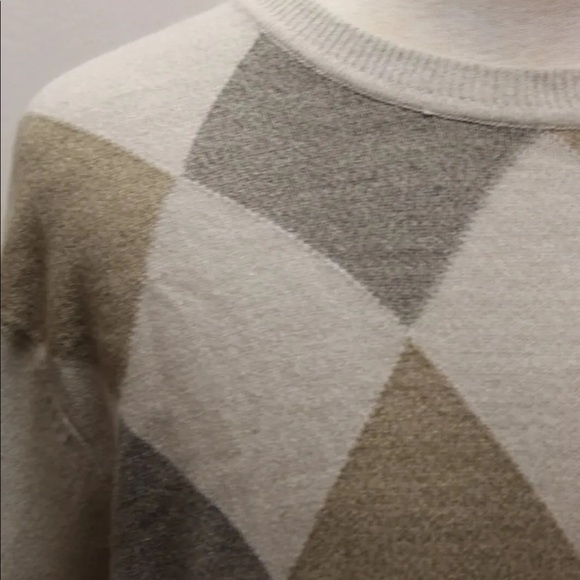 Classic Dockers Men Sweaters Brown Argyle XL Crew Neck Layering Cold - Picture 6 of 12